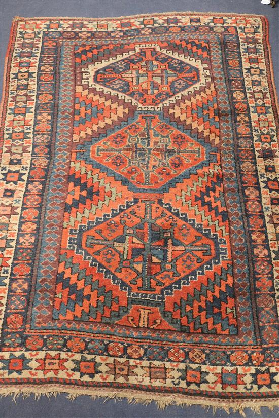 A Khurdish rug, North West Persia, circa 1900 6ft 5in. x 4ft 8in.